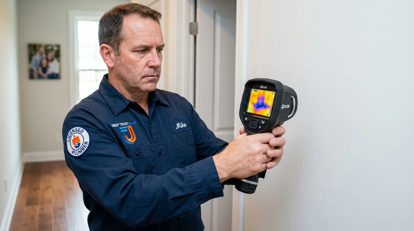 Thermal imaging leak detection by Johns Plumbing LLC in Conejos